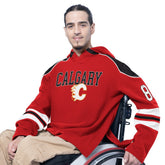 Calgary Flames G-III Sports by Carl Banks Adaptive Wear Lord Stanley Hooded Long Sleeve Sweatshirt Red