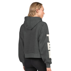 Tampa Bay Lightning Starter Women's Star Player Cropped Fleece Hoodie Heather Charcoal