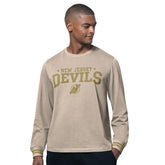 New Jersey Devils Starter Field Long Sleeve T-Shirt Tan