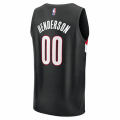 Scoot Henderson Portland Trail Blazers Youth Fast Break Replica Player Jersey - Icon Edition - Black