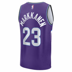 Lauri Markkanen Utah Jazz Fast Break Replica Jersey - Icon Edition - Purple