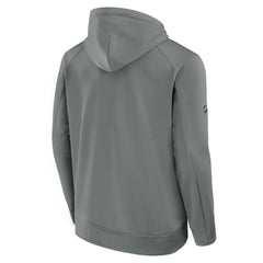 Edmonton Oilers Fanatics 2025 Stanley Cup Playoffs Authentic Pro Rink Fly Fleece Pullover Hoodie Gray