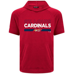 St. Louis Cardinals Levelwear City Connect Phase No Hitter Short Sleeve Pullover Hoodie Red