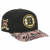 Boston Bruins New Era Mascot Visor 9SEVENTY Adjustable Hat Black