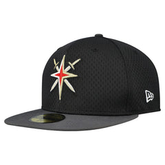 Vegas Golden Knights New Era Mesh Crown Two-Tone 59FIFTY Fitted Hat Black/Gray
