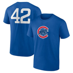 Chicago Cubs Jackie Robinson Day Name & Number T-Shirt Royal