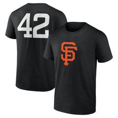 San Francisco Giants Jackie Robinson Day Name & Number T-Shirt Black