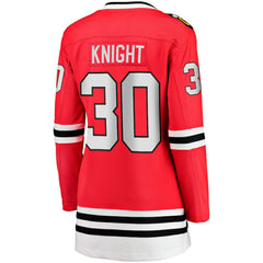 Spencer Knight Chicago Blackhawks Fanatics Women's Home Breakaway Player Jersey Red