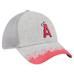 Los Angeles Angels Visor Paint Splatter 39THIRTY Flex Hat Gray | New Era