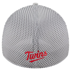 Minnesota Twins Visor Paint Splatter 39THIRTY Flex Hat Gray | New Era