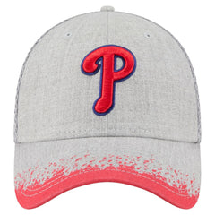 Philadelphia Phillies Visor Paint Splatter 39THIRTY Flex Hat Gray | New Era