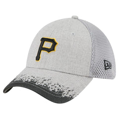 Pittsburgh Pirates Visor Paint Splatter 39THIRTY Flex Hat Gray | New Era