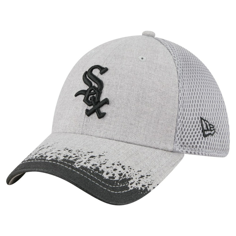 Chicago White Sox Visor Paint Splatter 39THIRTY Flex Hat Gray | New Era