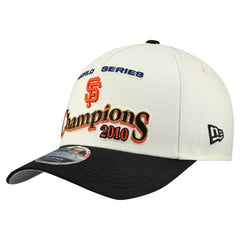 San Francisco Giants World Series 9FORTY M-Crown A-Frame Adjustable Hat Cream/Black | New Era