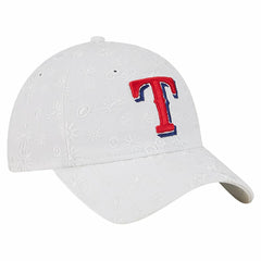 Texas Rangers Women's Floral Mesh 9TWENTY Adjustable Hat White | New Era
