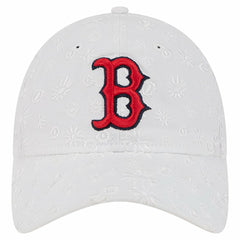 Boston Red Sox Women's Floral Mesh 9TWENTY Adjustable Hat White | New Era