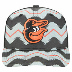 Baltimore Orioles Aztec Denim 9SEVENTY Adjustable Hat Denim/Black | New Era