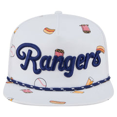 Texas Rangers Team Cheer Rope 19TWENTY Adjustable Hat White | New Era