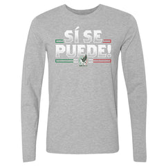 Mexico National Team 500 Level Si Se Puede Long Sleeve T-Shirt Heather Gray