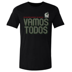 Mexico National Team 500 Level Vamos Todos Inline Bold Cotton T-Shirt Black