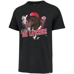 Elly De La Cruz Cincinnati Reds Player Caricature Franklin T-Shirt Black | 47 brand