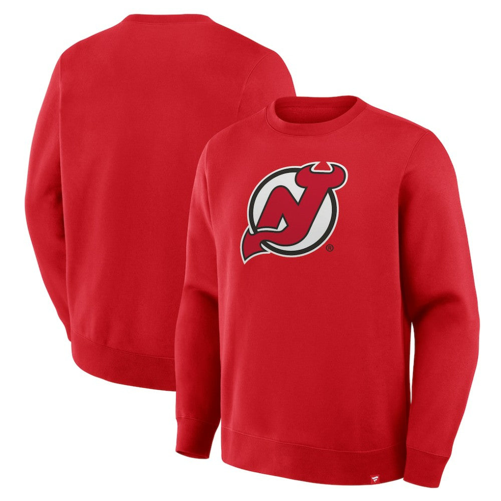 New Jersey Devils Fanatics Essential Legacy Sweatshirt Red