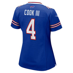 James Cook III Buffalo Bills Women's Team Game Jersey - Royal