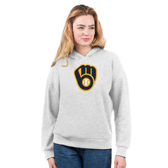 Milwaukee Brewers G-III 4Her by Carl Banks Women's T-Shirt and Hoodie Combo Pack Navy/Bright Heather Ceramic