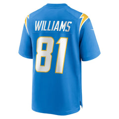 Mike Williams Los Angeles Chargers Team Game Jersey - Powder Blue