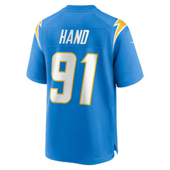 Da'Shawn Hand Los Angeles Chargers Team Game Jersey - Powder Blue