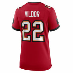 Kindle Vildor Tampa Bay Buccaneers Women's Team Game Jersey - Red