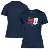 Alexander Ovechkin Washington Capitals Levelwear Women's NHL All-Time Leading Goal Scorer Milestone Stripes Name & Number Maddox T-Shirt Navy