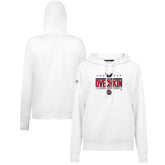 Alexander Ovechkin Washington Capitals Levelwear Women's NHL All-Time Leading Goal Scorer Milestone Stripes Name & Number Adorn Pullover Hoodie White