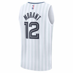 Ja Morant Memphis Grizzlies 2025/26 City Edition Fast Break Jersey - White