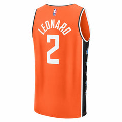 Kawhi Leonard LA Clippers Youth 2025/26 City Edition Fast Break Jersey - Orange