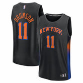 Jalen Brunson New York Knicks Fast Break Jersey - Statement Edition - Black