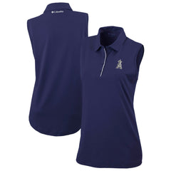 Los Angeles Angels Women's Tend The Ball Sleeveless Polo Navy | Columbia