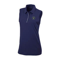 Milwaukee Brewers Women's Tend The Ball Sleeveless Polo Navy | Columbia