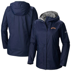 Houston Astros Women's Arcadia II Omni-Tech Full-Zip Hoodie Rain Jacket Navy | Columbia