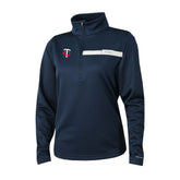 Minnesota Twins Women's Skiff Guide Fleece Half-Zip Pullover Jacket Navy | Columbia