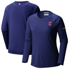 Cleveland Guardians Tidal Tee II Long Sleeve T-Shirt Navy | Columbia