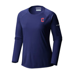 Cleveland Guardians Tidal Tee II Long Sleeve T-Shirt Navy | Columbia