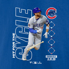 Carson Kelly Chicago Cubs Hit For The Cycle T-Shirt Royal