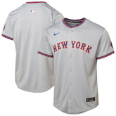 New York Mets Youth Road Limited Jersey - Gray