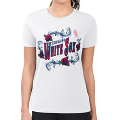 Chicago White Sox G-III 4Her by Carl Banks Women's Super-Slim Fit Lightweight Retro Roses T-Shirt White