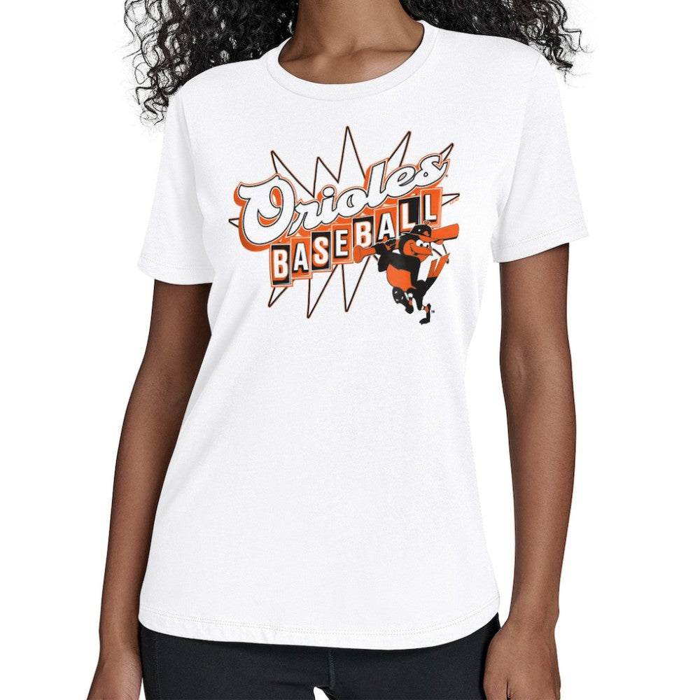 Baltimore Orioles Starter Women's Drive-In T-Shirt White
