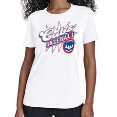 Chicago Cubs Starter Women's Drive-In T-Shirt White