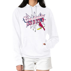 St. Louis Cardinals Starter Women's Drive-In Pullover Hoodie White