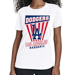 Los Angeles Dodgers Starter Women's Poster Print T-Shirt White