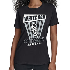 Chicago White Sox Starter Women's Poster Print T-Shirt Black